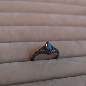 Fragrant Jewels Red and Blue Gemstone Ring